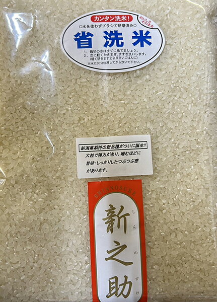 新米 令和5年産 新之助 新潟県産 お米 お試し 900g【1000円ポッキリ 送料無料】【すわげんの省洗米】新潟県長岡産新之助 特別栽培米