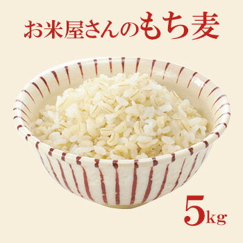 【送料無料】お米屋さんのもち麦　お得な5kg（1kg×5袋） もち性のもち麦！ 低カロリー 食物繊維が豊富【スーパーフード】