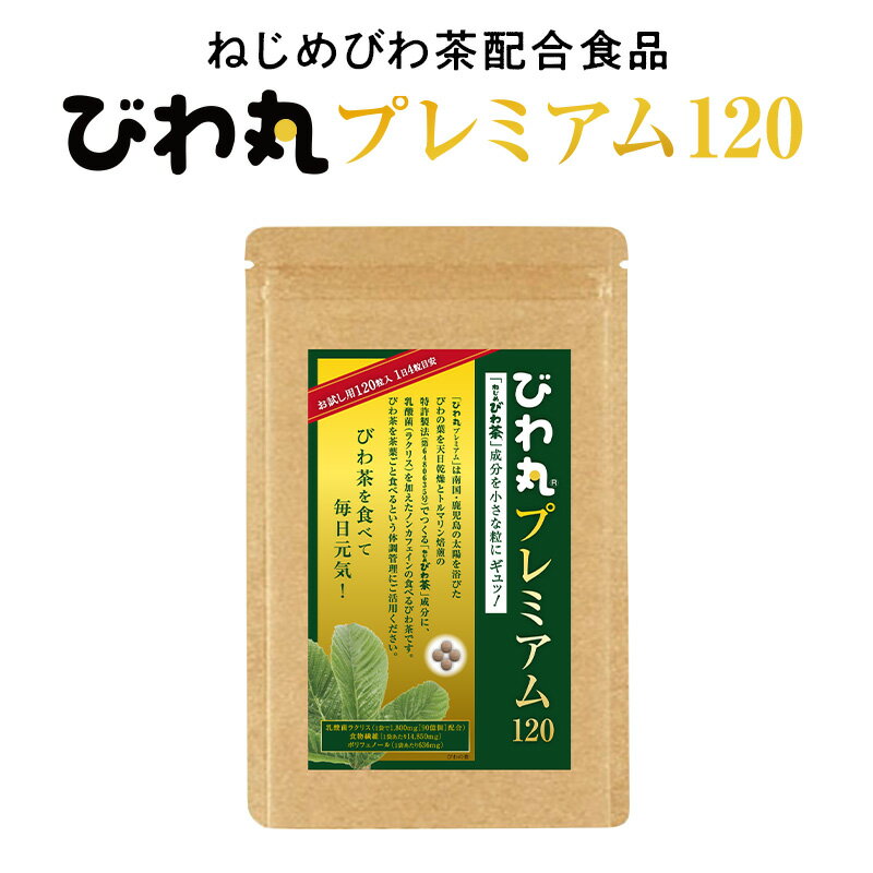 びわ丸プレミアム120 1袋 十津川農場 根占枇杷茶 サプリメント 乳酸菌配合