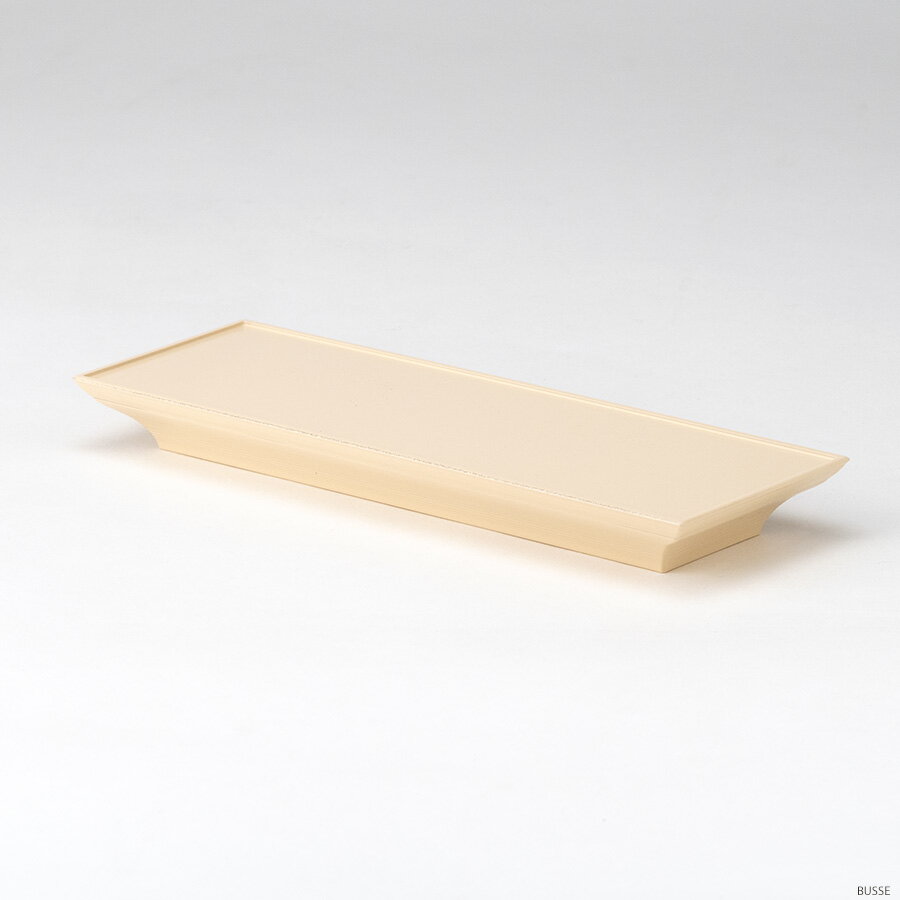 仏器膳 ことり クリーム 6.0寸 【プラスチック製 仏具 仏壇用 お水 お茶 ご飯 仏飯器 茶湯器 台】