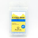 【ブランド】マツモトワックス 【アイテム】EXTRA HIGH BLUE ◆容量：40g（ホットワックスで約4〜5本使用可能） ■対象ユーザー：般レジャー〜競技者 ■アイロン使用温度：BLUE/100℃ ■使用の温度帯目安Blue(5℃〜-7℃)生塗りでも使用可能 競技の場でも十分なパフォーマンスを発揮するフッ素高含有ワックスです。 特にホットワックスで使用する際には、性能を十分引き出す為に、下地にANT BBとEXTRAを塗った上から使用することをお奨めします。 ホットワックスを行う際にワクシングペーパーを使うと、含有量の多いフッ素がペーパーに吸い取られる可能性がある為、なるべくペーパーを使用せずに塗ることをお奨めします。