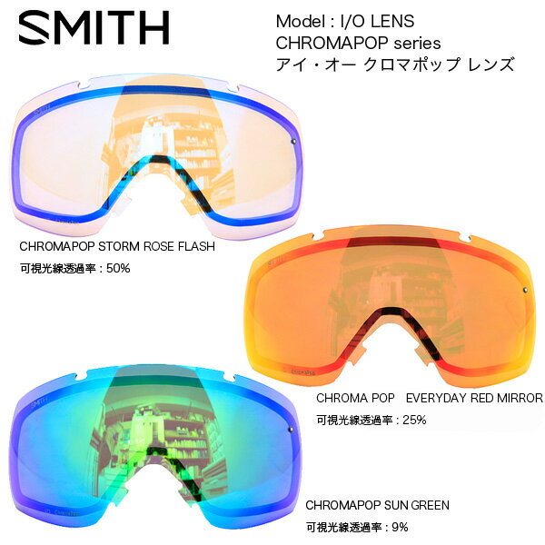 SMITH GOGGLE LENS I/O CHROMAPOP LENS / アイ・オー専用クロマポップ レンズ(スミス スペアレンズ)