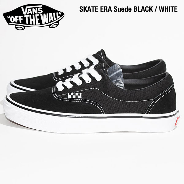 [ USA企画・正規販売 ] VANS SKATE ERA Suede BLACK WHITE ヴァンズ スケート エラ スウェード ブラック ホワイト