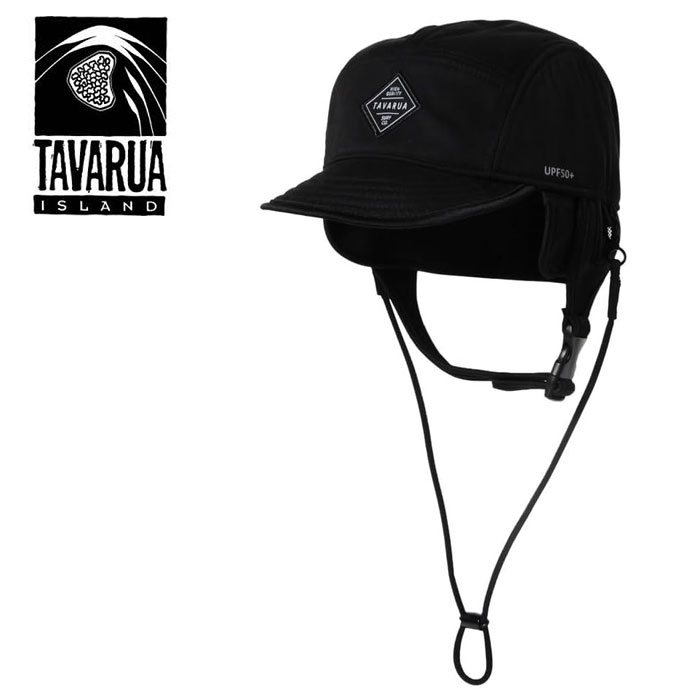 【ブランド】TAVARUA 【アイテム】WARM SURF CAP 【カラー】BLACK 【サイズ】FREE(58-60cm) 調整可能な後頭部アジャスター仕様 【マテリアル】 表地 : ポリエステル TAVARUA UV TEX [UPF50+] 裏地：ネオプレン 【付属】耳当てストラップ、脱着可能なあごひも付き 【つばの長さ】6cm【仕様】 防寒＆防風性に優れた、収納可能な耳あて付きのウォームキャップ。耳部分までしっかりカバーしてくれるので、寒い季節のアクティビティでも快適に。保温性の高いネオプレーン裏地仕様で暖かい。耳当てストラップ、脱着可能なあごひも付き【用途】ウォータースポーツ・アウトドアを始め、キャンプシーンにもオススメ。《For Water sports lover》ウォータースポーツを楽しむ上で、炎天下での長時間の使用、海・山・川でのアクティブシーンなど、日常と異なるシーンでも気軽に使え、ライフスタイルに寄り添う快適な物造りを心がけています。 【UV対策】 表の生地は、紫外線をカットする、速乾オリジナルUV CUT素材『TAVARUA UV TeX』を採用。サーフハットと同様の軽くソフトな風合いで、紫外線防止指数の高い「UPF50+」の生地と、快適に着用できる速乾性を兼ね備えている。 【製品の生産背景】TAVARUA製品は、オーディット検査合格した協力工場で生産しています。『Factory audit（ファクトリーオーディット）』は監査、性能の度合いや信頼性などを検査する目的があります。 【TAVARUA surf Hat company】 《Misson》UV care and supporting goods for all water sports lover. 『全てのマリンスポーツを愛する人達へのUVケアとそれをサポートする製品を提供する』《Vison》Continue the long-loved No.1 surf hat brand. 『継続して長く愛されるNo.1サーフハットブランドに』《Value》Originality,High-Quality,Functionality 『オリジナリティ/高品質/機能性のある商品創りを目指す』