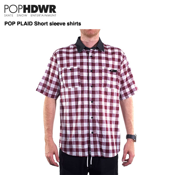 POP HDWR POP PLAID Short Sleeve Shirts /ポップヘッドウエア チェックシャツ 2014model