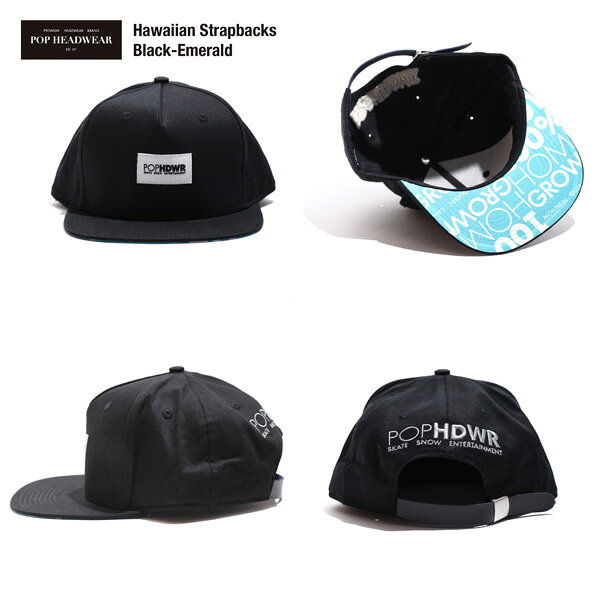 POP HEADWEAR Emerald Strapbacks / ポップヘッドウエア SU17 SPOT