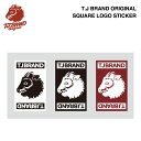 TJ BRAND ORIGINAL Square logo Sticker / ティージェイブランド オリジナル スクエアロゴステッカー