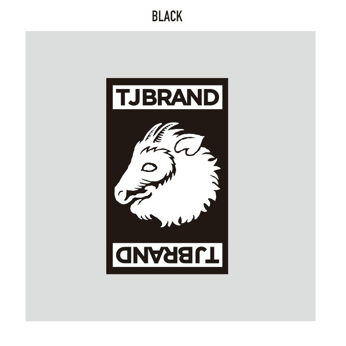 bussel storeのTJ BRAND ORIGINAL Square logo Sticker / ティージェイブランド オリジナル スクエアロゴステッカー｜アングル3