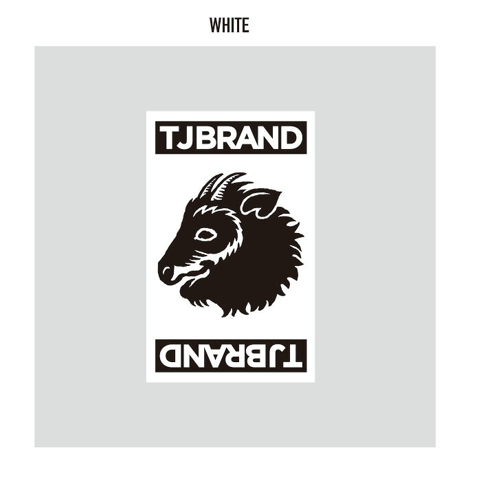 bussel storeのTJ BRAND ORIGINAL Square logo Sticker / ティージェイブランド オリジナル スクエアロゴステッカー｜アングル2
