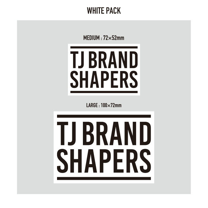 TJ BRAND ORIGINAL Shapers Sticker 2pack / ティージェイブランド オリジナル シ...