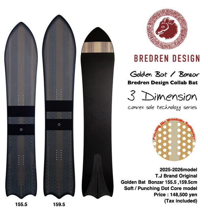 25/26ǥͽT.JBrandoriginalGoldenBat2026ǥ/BonzarBredrenCollabmodel/ƥ֥ɥǥХå