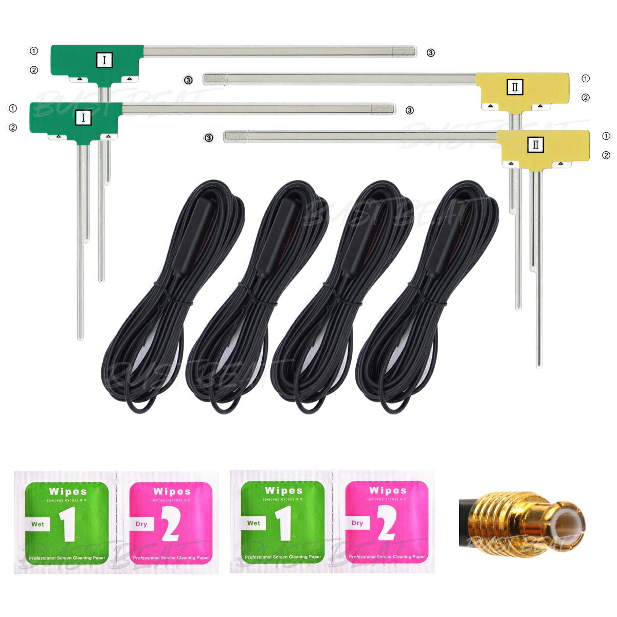 【送料無料】新品 車用 カーナビ 地デジチューナー チューナー内蔵モニター 対応 フルセグ 4アンテナ ..