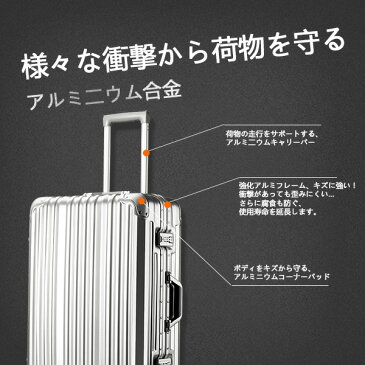 スーツケース キャリーケース キャリーバッグ かわいい あす楽 M サイズ 送料無料 TSAロック搭載 一年間保証 超軽量 4日 5日 6日 7日 中型 フレーム suitcase T1169