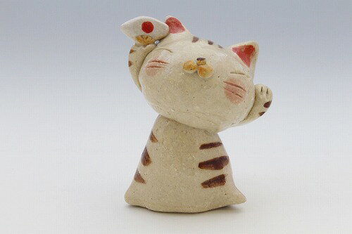 あっぱれ猫 立型置物