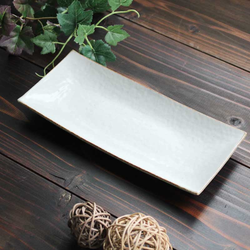 白化粧長角皿27×12cm和食器食...