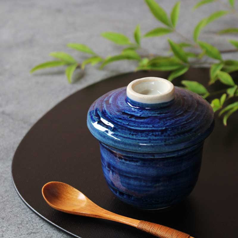 ゴス巻　むし碗　230ml 蒸し碗 茶碗蒸し 蓋物 瀬戸焼 和食器 食器 和食 和風 日本製