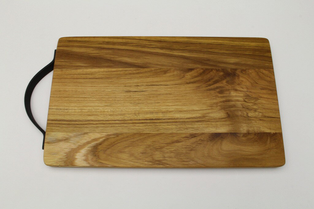 おしゃれキッチン お洒落な食卓 ホームパーティー【天然木】WOOD チーク 取手付きプレートM(小)15×28cm　アウトドア・キャンプ　まな板 BR-114 butoukan-10005832 和食器と和雑貨のお店 舞陶館 サンプル画像2