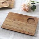 【天然木】WOOD チーク 角プレート(Lサイズ・溝あり) 30cm×21cm BR-02203 ランチプレート トレイ 木製 ウッド 自然素材 おしゃれ キッチン用品 お洒落な食卓 ホームパーティー アウトドア キャンプ