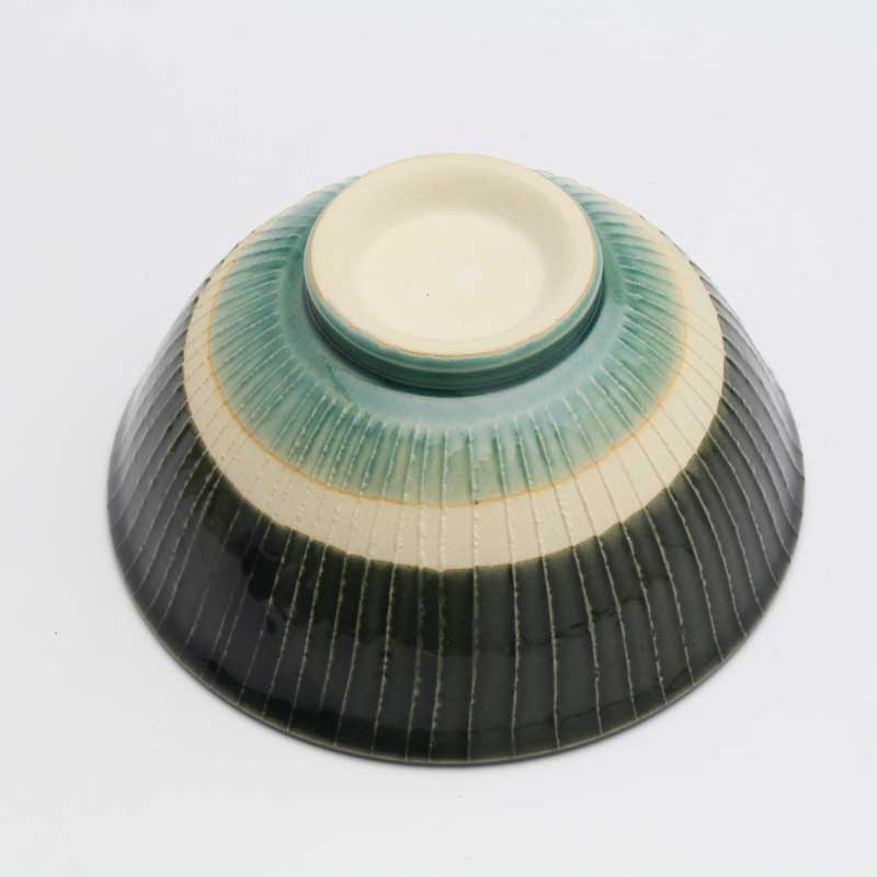 釉彩線十草　飯碗（緑）　美濃焼 和食器 食器 茶碗 シンプル 和モダン 日本製 3