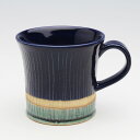 釉彩線十草　マグ（青）　美濃焼 和食器 食器 コーヒーカップ MUG シンプル 和モダン 日本製