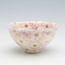 【白絵花紋　飯碗】瀬戸焼 和食器 食器 茶碗 手描き 花柄 プレゼント 贈り物