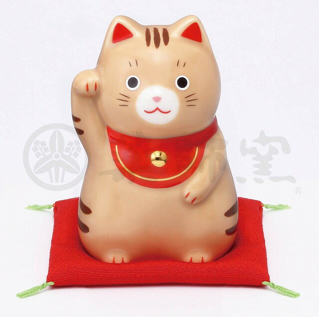 Rakuten - 福おいで招き猫(茶とら・中)　7884
