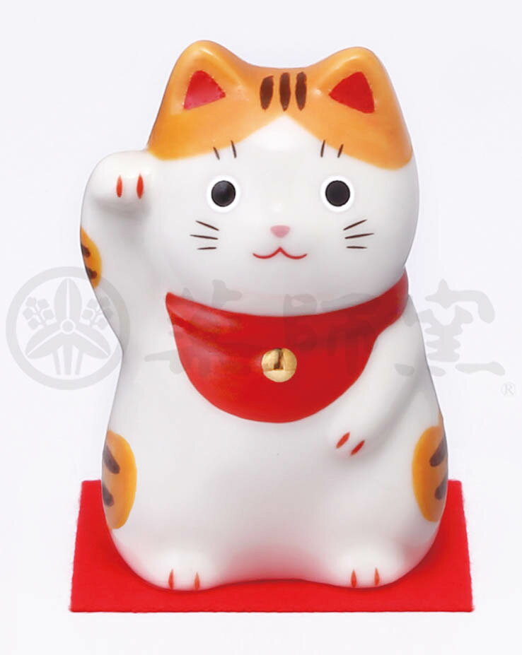 Rakuten - 福おいで招き猫(とら・小)7887
