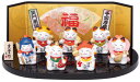 錦彩 七福神招き猫セット(小)7587(3)