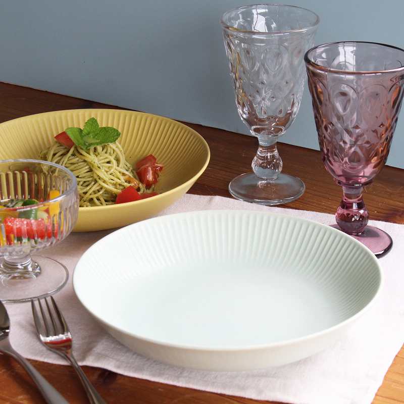 軽量食器 ザ・ヴェセル 軽量カレー＆パスタ皿【ミント】日本製 美濃焼