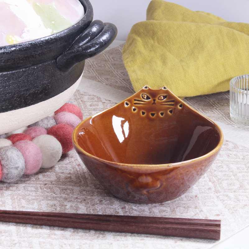 【fikalycka とんすい（アメ）】おしゃれ 普段使い 陶器 北欧風 鍋小物 デコレ DECOLE