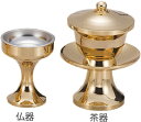 創価学会SGI用仏具 「仏茶器 金色セット」ゴールド 金 光沢 きれい 鮮やか 輝き 上品 仏器 茶器 セット（送料無料）