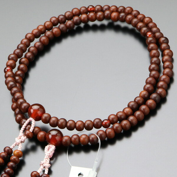 数珠真言宗8寸紫檀瑪瑙梵天房