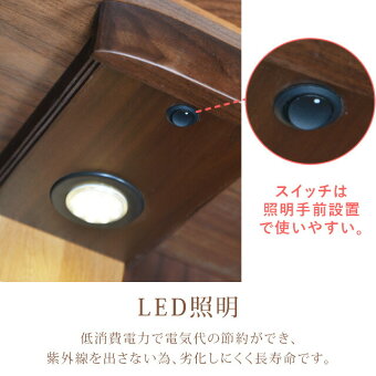 【クルムウォールナット20号】LED照明