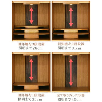 【クルムホワイトオーク20号】須弥壇からの高さ