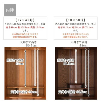 【リフル古代色17×45号・18×50号】内陣サイズ