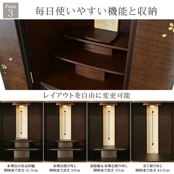 【サプライウォールナット15×40号】Point3毎日使いやすい機能と収納