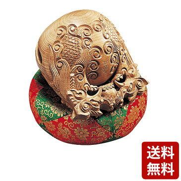 本楠 木魚 龍彫 4.0寸〜7.0寸