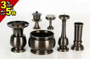【P5倍+3%OFFクーポン★マラソン限定】仏具セット【瑞鳳型 国光色 6点セット 2.5寸〜4.5寸】[前香炉 丸香炉 香炉 茶湯器 茶器 仏器 仏飯器 仏茶...
