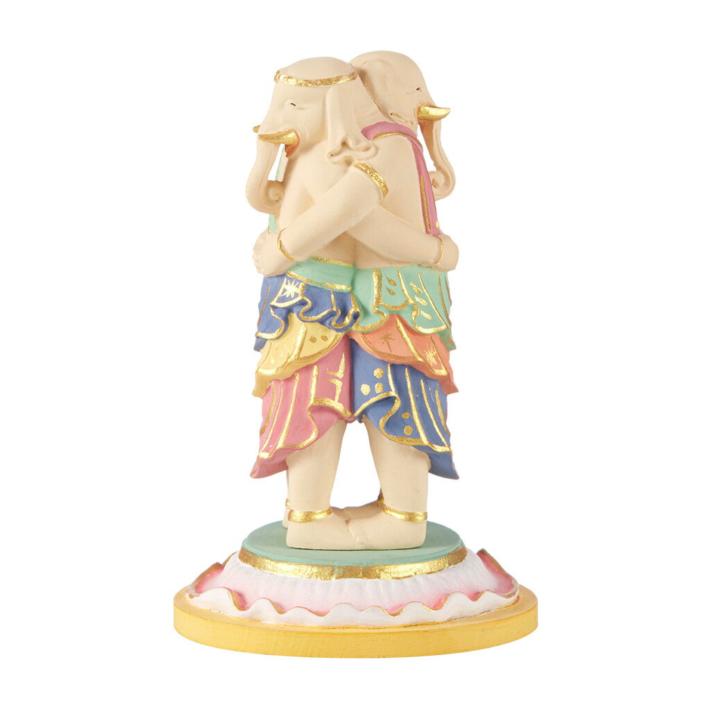 【ポイント2倍】RIYAK 彩色歓喜天 BASIC 高9×幅5.5×奥5cm 柘植 仏像