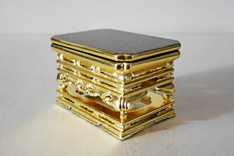 【仏具】御坊用卓(東)金虫3.8寸