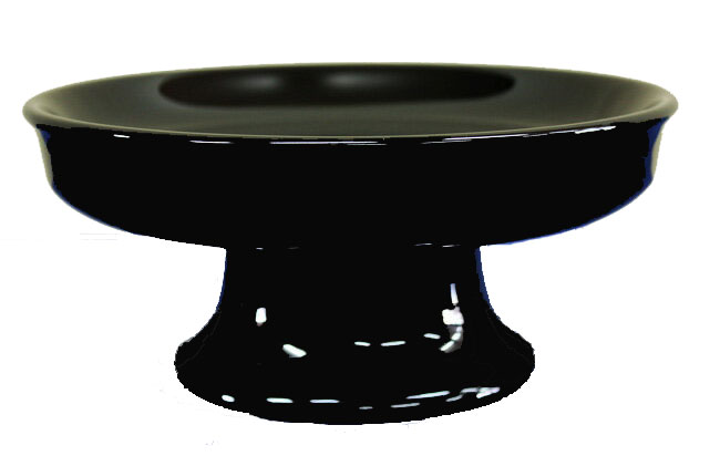 【宗派問いません 仏具】 供物台 菓子器 黒塗 木製 6．0寸(3)