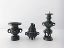【国産】 三具足 花鳥 京色 2.5寸 仏具3点セット 仏具セット 【浄土宗 禅宗 日蓮宗 天台宗 臨済宗 真言宗 各宗派】