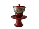仏具 高茶台 湯呑 セット 朱 九谷焼 茶湯器 仏具セット