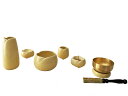 仏具セット 6具足 仏具 6点セット やわらぎ ゆず おりんセット 六具足 (香炉 湯呑 ローソク立て 仏器 花瓶 おりん リン台 リン棒)おしゃれ モダン 仏...