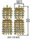 寸法 4．5寸：胴巾×高mm＝130×355 仕様 枠下がりの数＝12、傘の数＝2枠下がりの段数＝8 材質 傘＝木製、下り枠＝PC、純金箔