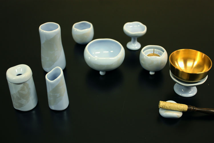 仏具セット ほのか 9具足 フルセット シンパープル 家具調仏具 九具足 仏具 セット おりん モダン