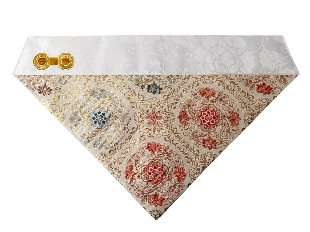 仏具 三角打敷 金襴錦地 西陳織 正絹金紗 100代 【真宗大谷派(東) 浄土真宗本願寺派(西) 仏光寺 高田派】