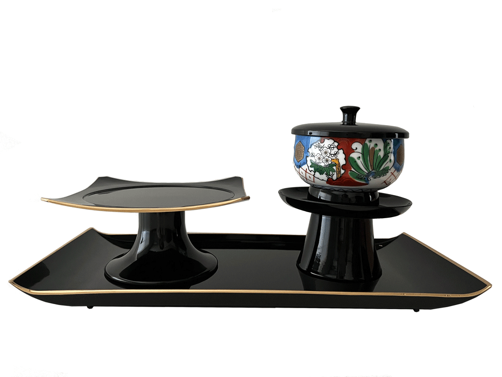 仏具 お給仕セット 九谷焼 茶碗 供