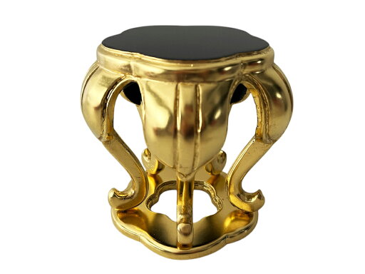 仏具 木製 梅型仏器台 背高 純金箔 2.5寸 【宗派問いません 仏具】 仏具 木製 梅型仏器台 背高 純金箔 2.5寸 【宗派問いません 仏具】