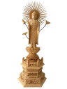 真宗大谷派(東)仏具 仏像 ヒノキ 六角台座 東立弥陀 東型光背 4.0寸